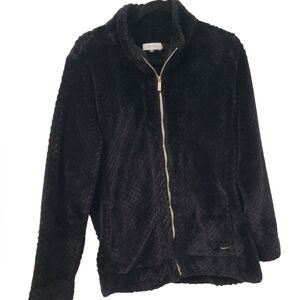 Calvin Klein Black Fleece Jacket Size Large